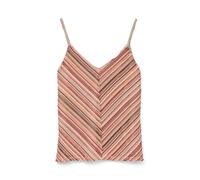 VERO MODA Tops en tricot 'VMDEMI' marron / orange / rouge clair, Taille S