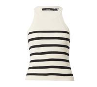 VERO MODA Tops en tricot 'VMSABA' beige / noir, Taille L