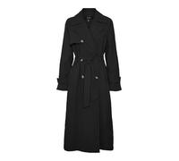 VERO MODA Trench Long Vmtessagold Coat, Noir, L Femme
