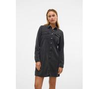VERO MODA VERO MODA Black Long Sleeve Denim Dress Black EU 34 (UK 6)