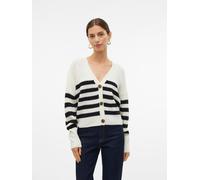VERO MODA VERO MODA Black/White Button Down Knitted Cardigan