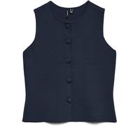 VERO MODA VERO MODA Blue Button Front Fine Knit Waistcoat