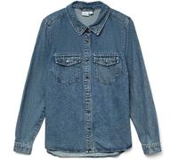 VERO MODA VERO MODA Blue Long Sleeve Denim Shirt Blue XS 6