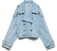 VERO MODA VERO MODA Blue Short Denim Trench Coat