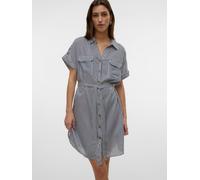 VERO MODA VERO MODA Blue Short Sleeve Shirt Dress Blue EU 42 (UK 14)