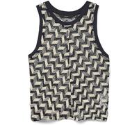 VERO MODA VERO MODA Blue Sleeveless Crochet Top With Pattern Detail