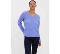 VERO MODA VERO MODA Blue Soft Touch V-Neck Knitted Jumper