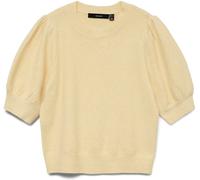 VERO MODA Vero Moda Bright Yellow Round Neck Puff Sleeve Knitted Jumper