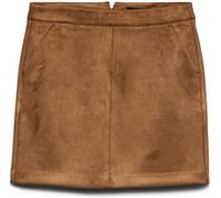 VERO MODA VERO MODA Brown Short Faux Suede Skirt Brown EU 34 (UK 6)