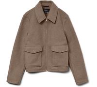 VERO MODA VERO MODA Brown Zip Down Short Jacket