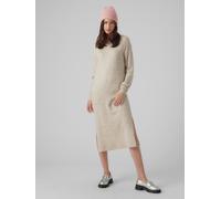 VERO MODA VERO MODA Cream Round Neck Knitted Midi Dress With Side Split Cream EU 34 (UK 6)
