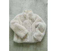 VERO MODA VERO MODA Cream Short Faux Fur Jacket