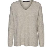 VERO MODA VERO MODA Cream Soft Touch V-Neck Knitted Jumper