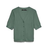 VERO MODA VERO MODA Green Half Sleeve V-Neck Cardigan