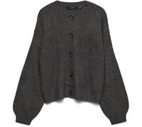 VERO MODA VERO MODA Grey Button Down Round Neck Cardigan