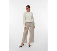 VERO MODA VERO MODA Grey Round Neck Cable Knit Jumper