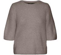 VERO MODA VERO MODA Grey Short Sleeve Round Neck Jumper