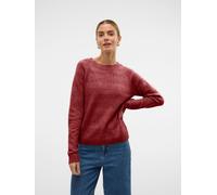 VERO MODA Vero Moda Maroon Red Round Neck Soft Touch Cosy Knitted Jumper