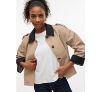 VERO MODA VERO MODA Natural Cropped Trench Barn Jacket