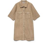 VERO MODA VERO MODA Natural Half Sleeve Corduroy Dress Natural EU 40 (UK 12)