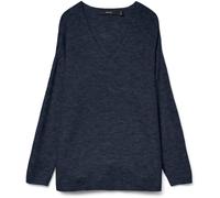 VERO MODA VERO MODA Navy Soft Touch V-Neck Knitted Jumper