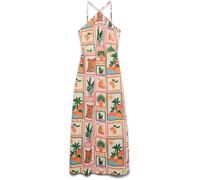 VERO MODA VERO MODA Pink Post Card Tropical Print Halterneck Maxi Dress Pink XS 6