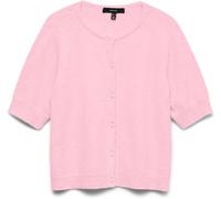 VERO MODA VERO MODA Pink Round Neck Short Sleeve Cardigan