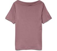 VERO MODA Vero Moda Pink Short Sleeve Boat Neck T-Shirt