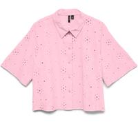 VERO MODA VERO MODA Pink Short Sleeve Broderie Shirt Pink EU 40 (UK 12)