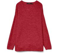 VERO MODA VERO MODA Red Soft Touch V-Neck Knitted Jumper