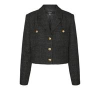 VERO MODA Vmlaura Crop Jacket, Noir, S Femmes