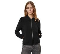VERO MODA Veste de Tailleur pour Femme Fly Away Col Fermeture éclair Veste légère Polyvalente, Couleurs:Noir, Taille:S
