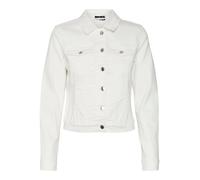 VERO MODA VMLUNA LS Slim DNM Jacket Mix GA Noos Veste en Jean, Cloud Dancer, L Femmes