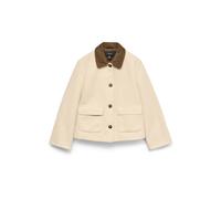 VERO MODA Veste mi-saison 'VMFlorence' crème / marron, Taille XL