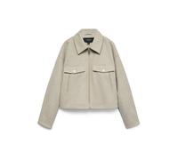 Blouson femmes Vero Moda VMFORTUNEFREJ SHORT JACKET Beige EU M