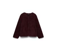 VERO MODA VMJOSEFIN Veste en fourrure synthétique pour femme, Vin, L