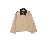 VERO MODA Veste mi-saison 'VMLucia Maria' beige / noir, Taille M