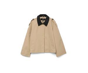 VERO MODA Veste mi-saison 'VMLucia Maria' beige / noir, Taille XL