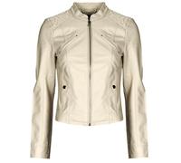 Vero Moda Veste VMFAVODONA COATED JACKET NOOS in Beige EU M
