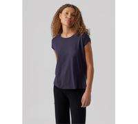 VERO MODA VMAVA Plain SS Top GAJRS Noos T-Shirt, Bleu Nuit, XL Femme