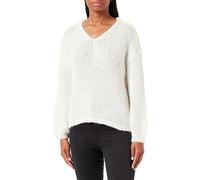 Vero Moda Vmada Ls Pull à col en V GA Noos pour Femme, Blanche-Neige, XL