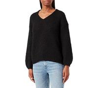 Vero Moda Vmada Ls Pull à col en V GA Noos pour Femme, Noir, S