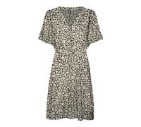 VERO MODA Vmalba SS Short Dress WVN GA Noos Robe, Noir, M Femmes