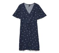 Vero Moda Vmalba SS WVN GA Noos Robe Courte, Blazer Bleu Marine., L