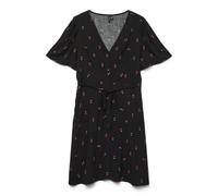 VERO MODA Vmalba SS WVN GA Noos Robe Courte, Noir, L