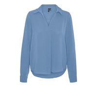 VERO MODA Vmalva Haut à col L/S WVN GA Chemisier à Manches Longues, Allure, L Femmes