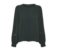 VERO MODA Vmalva L/S Tape Shirt WVN GA Chemise, Scarab, M Femmes