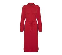 VERO MODA Vmalva Robe molletonnée L/S WVN GA, Salsa, L Femme
