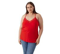 VERO MODA Vmana S/L Dentelle Top GA Noos Curve, Goji Berry, L Femme