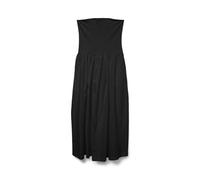 VERO MODA Vmane Bandeau 7/8 Dress JRS GA Robe, Noir, L Femmes